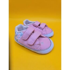 DC Girls Court Graffik Skate Shoe Size 2 Toddler White Grey Pink